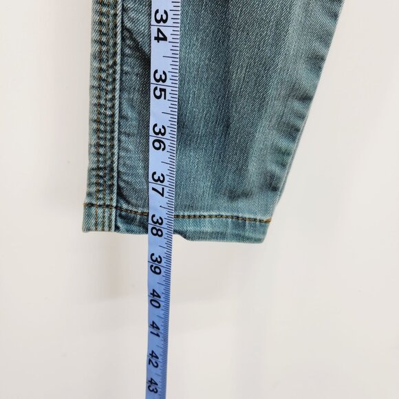 Free People Womens Skinny Jeans Size W25 Medium Wash blue mid rise Denim - Picture 8 of 9